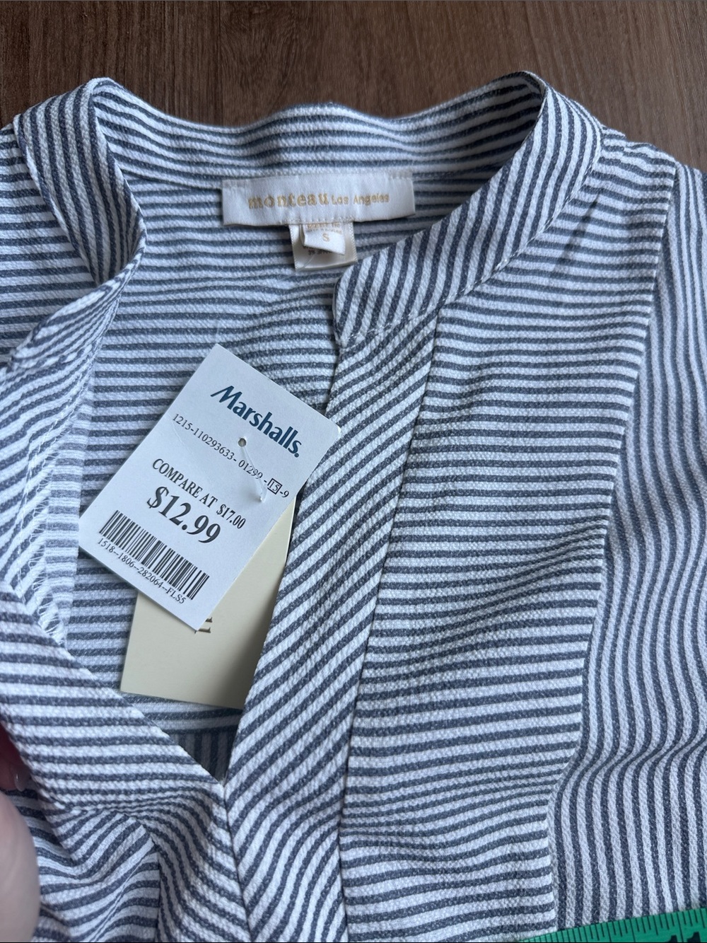 NWT Peplum Work Blouse Small Monteau - Picture 2 of 4